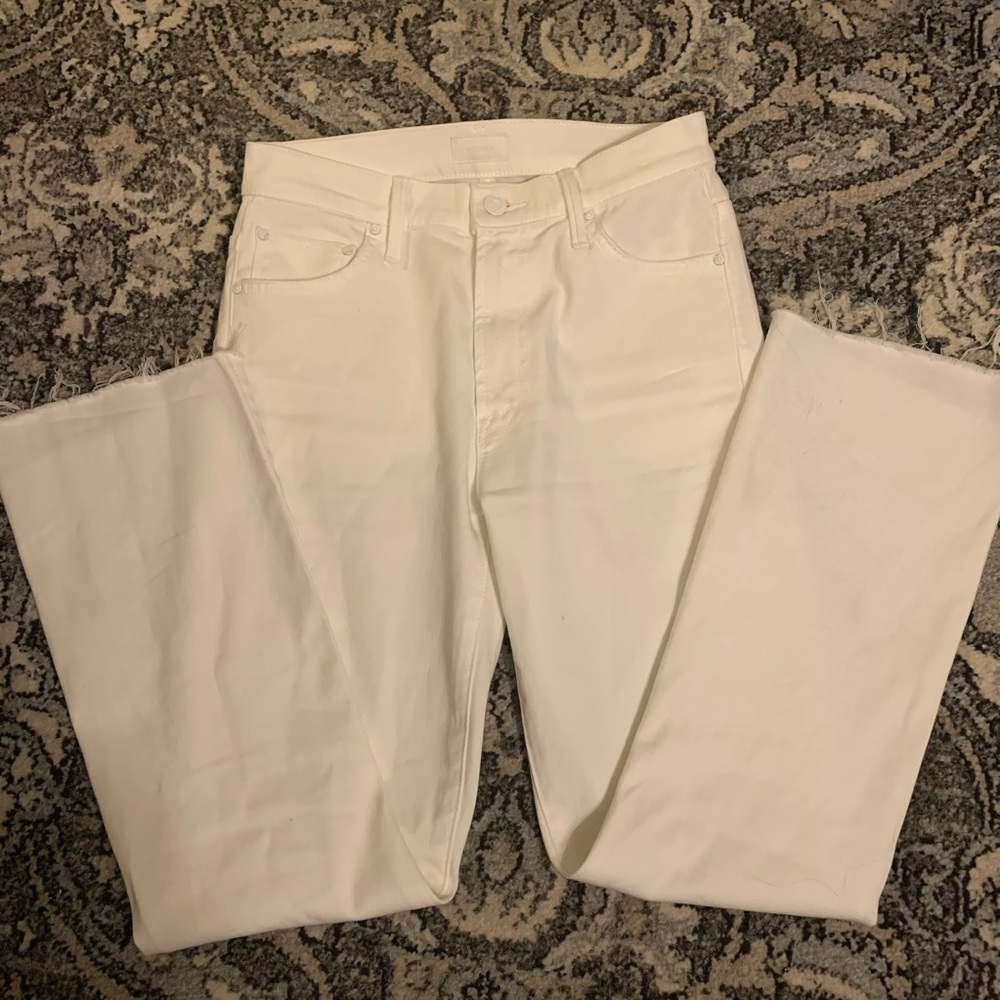 Mother Denim Insider Crop Step Fray Glass Slipper